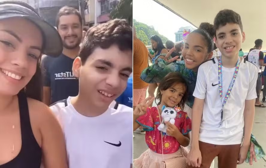 Fernanda com filho Marcelo e Pitel com Marcelo e Laura | Reprodução/ Instagram