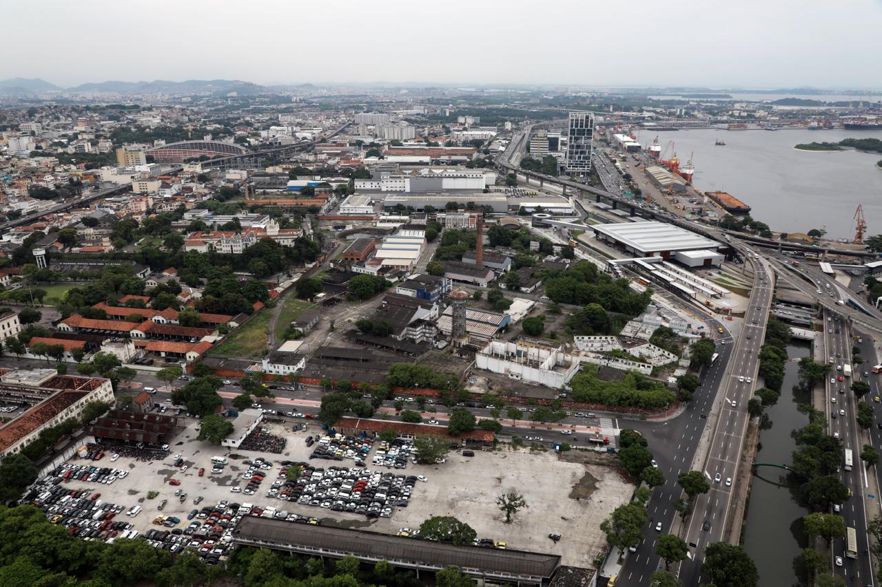 Região do Gasômetro onde o Flamengo pretende construir o seu novo estádio | Prefeitura do Rio