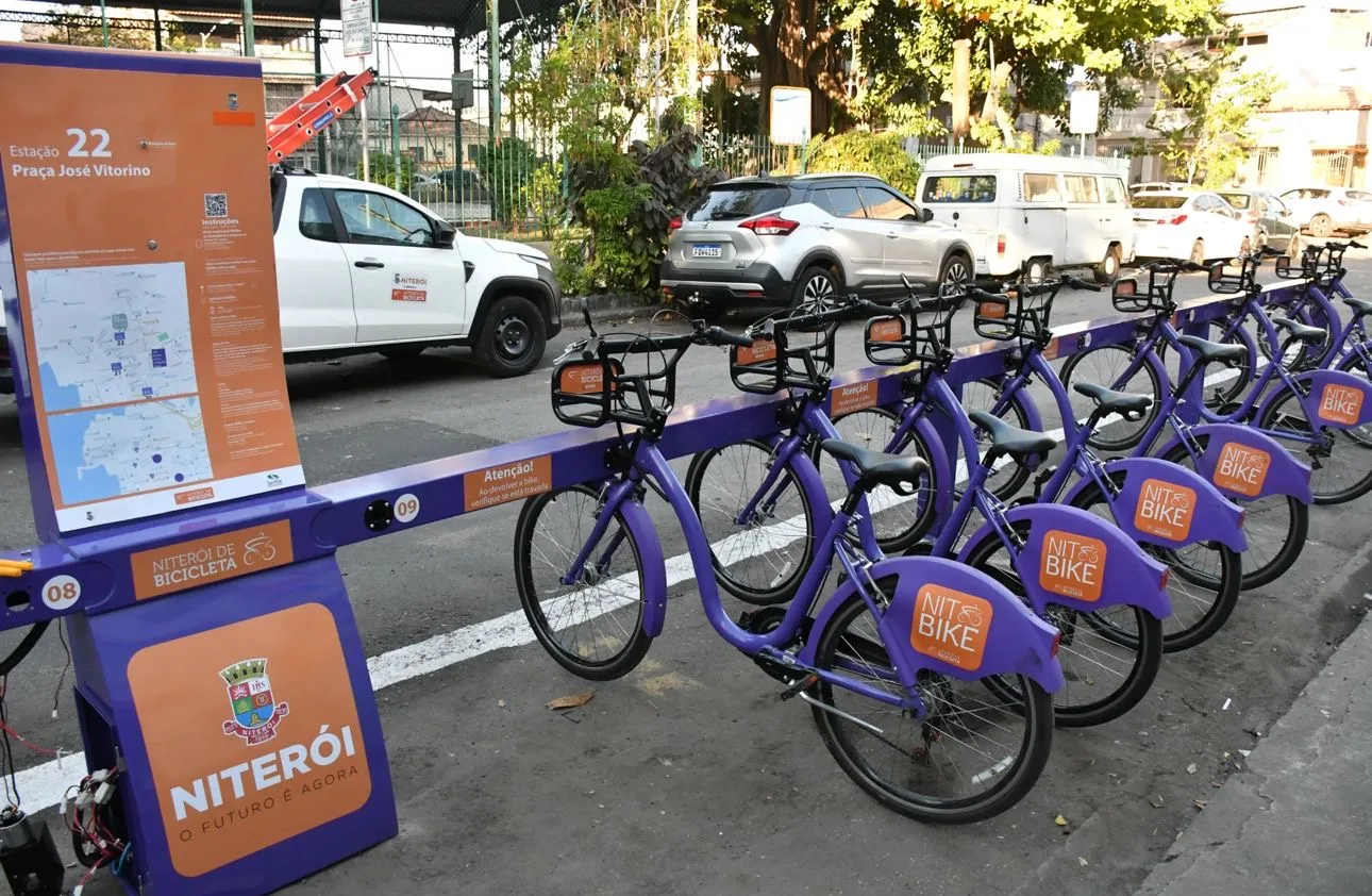 Estação Nitbike Praça José Vitorino na Ponta d"Areia / Foto: Bruno Eduardo Alves