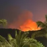 Incêndio no Morro das Andorinhas, em Itaipu, Região Oceânica de Niterói/Reprodução/Redes Sociais