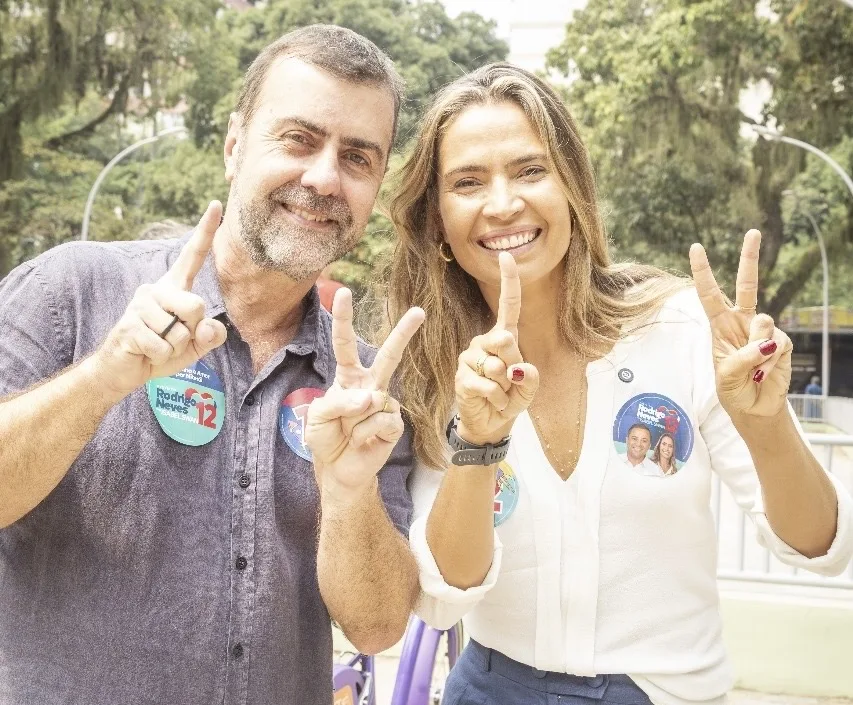 Marcelo Freixo e Isabel Swan | Foto: Divulgação