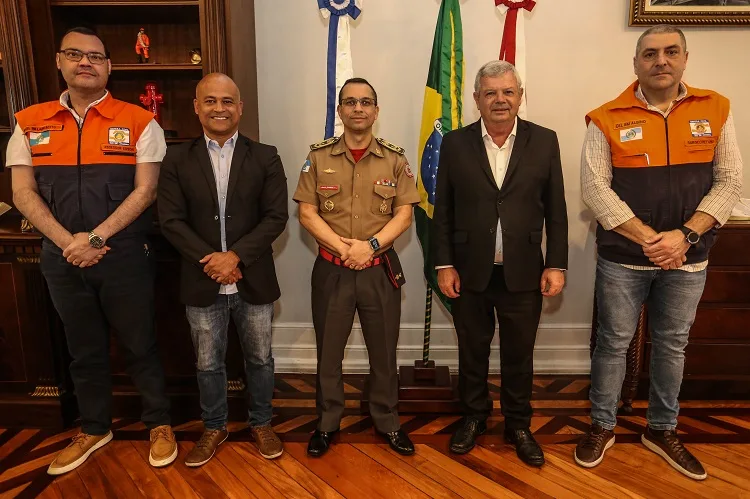 Prefeito Axel Grael tem reunião com secretario de Estado da Defesa Civil | Foto: Lucas Benevides