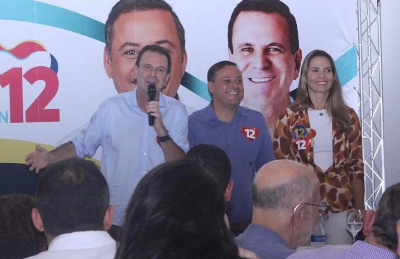 Eduardo Paes veio em Niterói e se reuniu com Rodrigo Neves. Foto: Divulgação