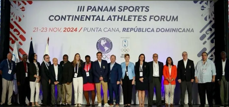 Foto: A vice-prefeita eleita Isabel Swan na Comissão de Atletas da Panam Sports na República Dominicana (Divulgação)