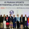 Foto: A vice-prefeita eleita Isabel Swann na Comissão de Atletas da Panam Sports na República Dominicana (Divulgação)