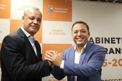 Rodrigo Neves e Gilson Chagas | Foto: Luciana Carneiro