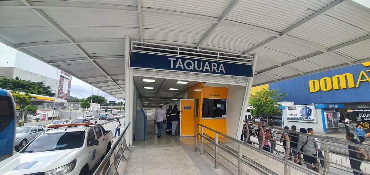 Módulo parador da estação Taquara | Divulgação Prefeitura do Rio