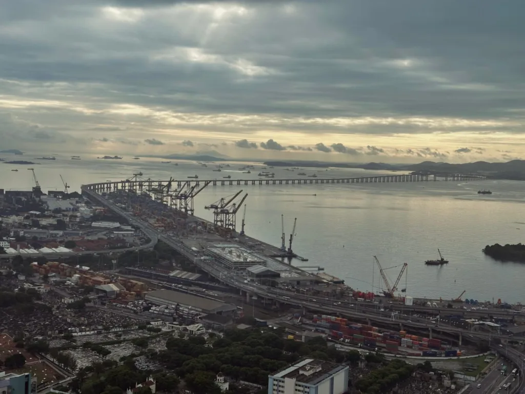 Foto: Ponte Rio-Niterói | Drone do COR Foto: Ponte Rio-Niterói | Drone do COR
