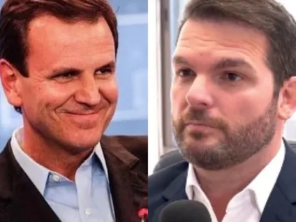 Eduardo Paes e o empresário Alexandre Ceotto