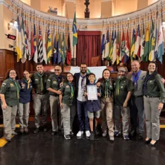 60º Grupo Escoteiro Imbuí, homenageado na Sessão Solene pelo Dia Municipal do Escotismo.