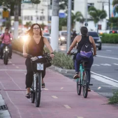 Ciclovia na Rua Marques do Paraná | Foto: Lucas Benevides