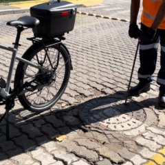 Bicicleta elétrica da Águas de Niterói