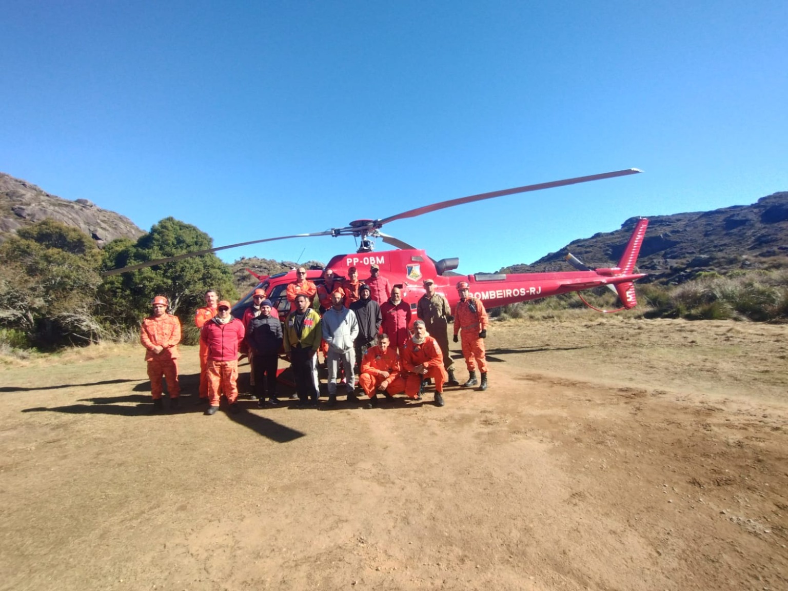 Divulgação/Corpo de Bombeiros RJ