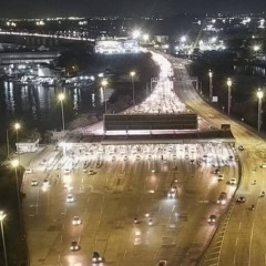 Praça do Pedágio da Ponte Rio-Niterói é apontada por motoristas como o principal problema nos congestionamentos diários | Foto: Divulgação Ecovias Ponte