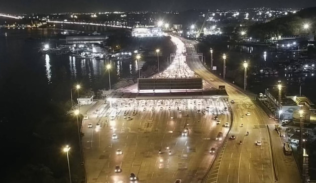 Praça do Pedágio da Ponte Rio-Niterói é apontada por motoristas como o principal problema nos congestionamentos diários | Foto: Divulgação Ecovias Ponte Praça do Pedágio da Ponte Rio-Niterói é apontada por motoristas como o principal problema nos congestionamentos diários | Foto: Divulgação Ecovias Ponte