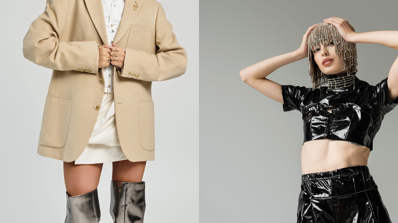 Scarf skirts e liquid metallics