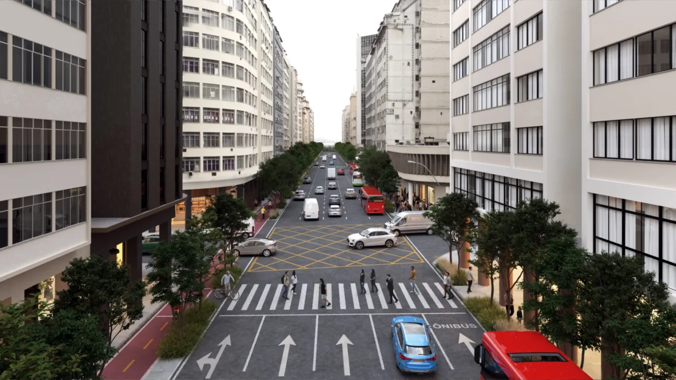 Projeto da Nova Avenida Amaral Peixoto no Centro de Niterói