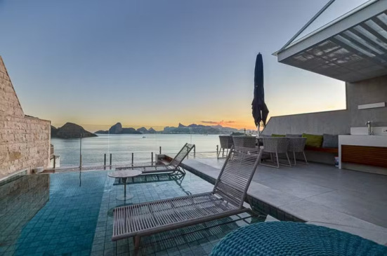 A cobertura mais cara à venda na Praia de Icaraí está disponível por R$ 21 milhões, com 640m² | Foto: Divulgação/SPIN