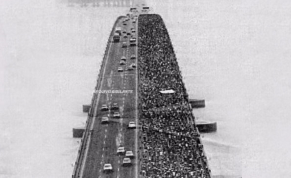 Corrida da Ponte em 1986 | Reprodução Redes Sociais