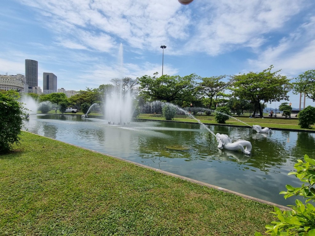 Chafariz dos Golfinhos, na Praça Paris | Foto: Prefeitura do Rio