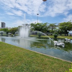 Chafariz dos Golfinhos, na Praça Paris | Foto: Prefeitura do Rio