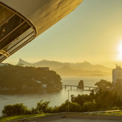 Pôr do sol nas praias de Niterói
