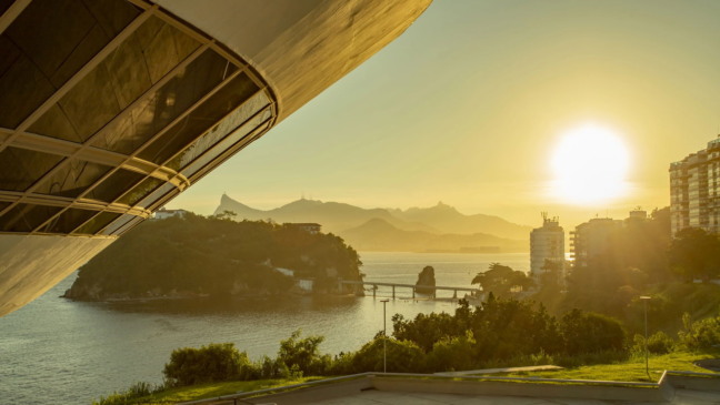 Pôr do sol nas praias de Niterói