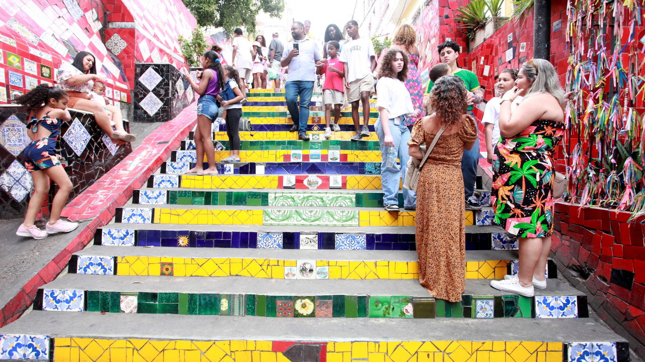 Escadaria Selarón em Santa Teresa