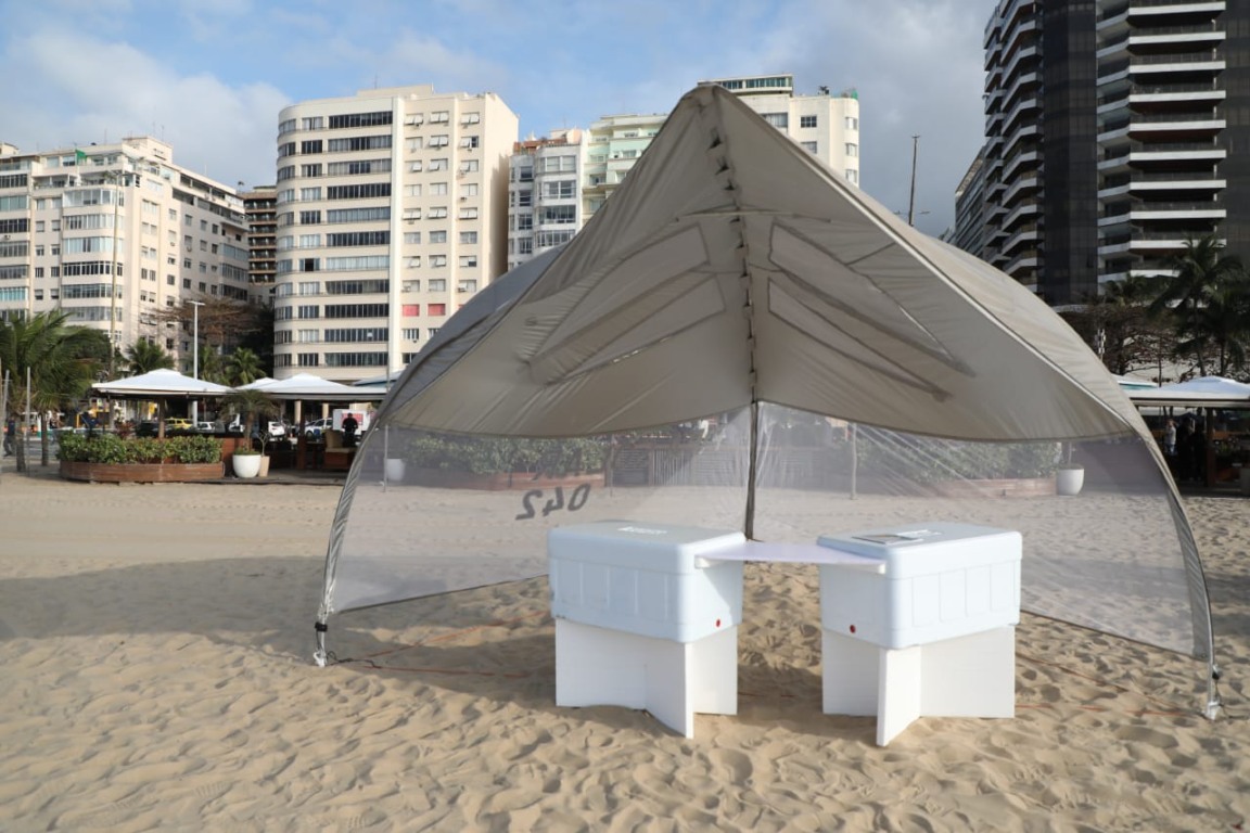 Os modelos de barracas seguem o que prevê o Decreto Municipal nº 56.160, de 27 de maio de 2025. Foto: Fábio Motta Os modelos de barracas seguem o que prevê o Decreto Municipal nº 56.160, de 27 de maio de 2025. Foto: Fábio Motta