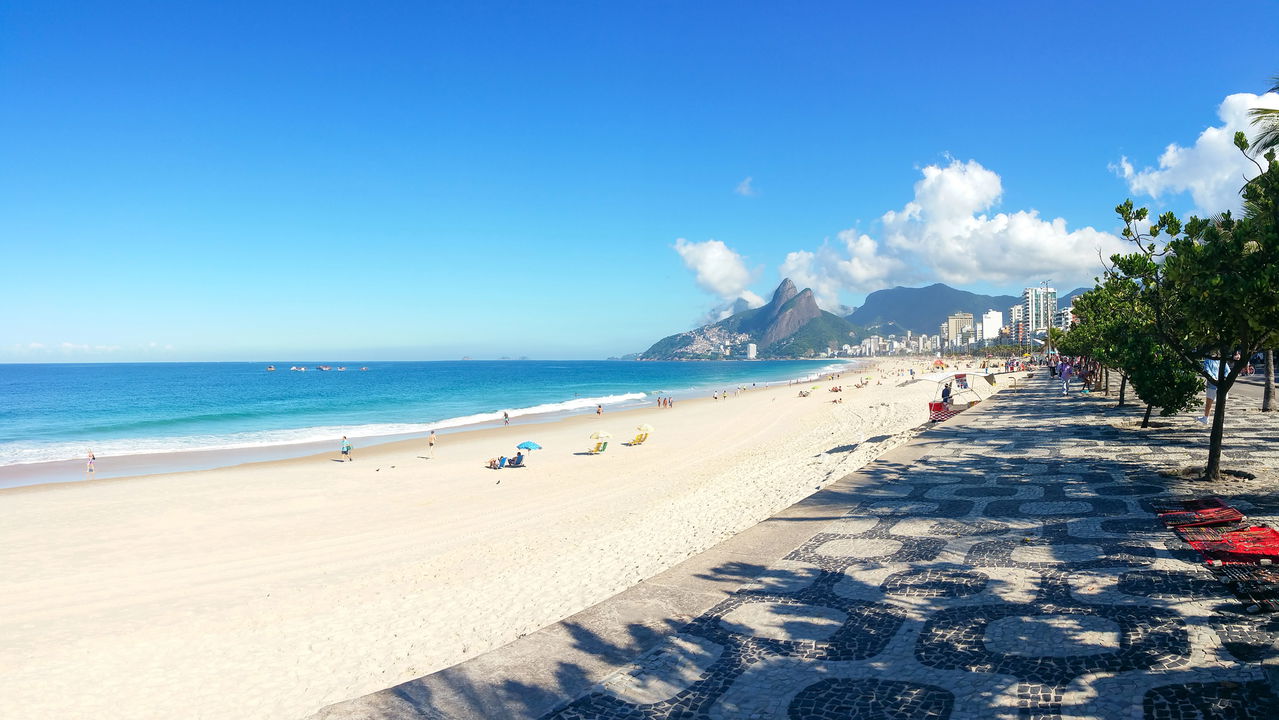 O calçadão de Ipanema