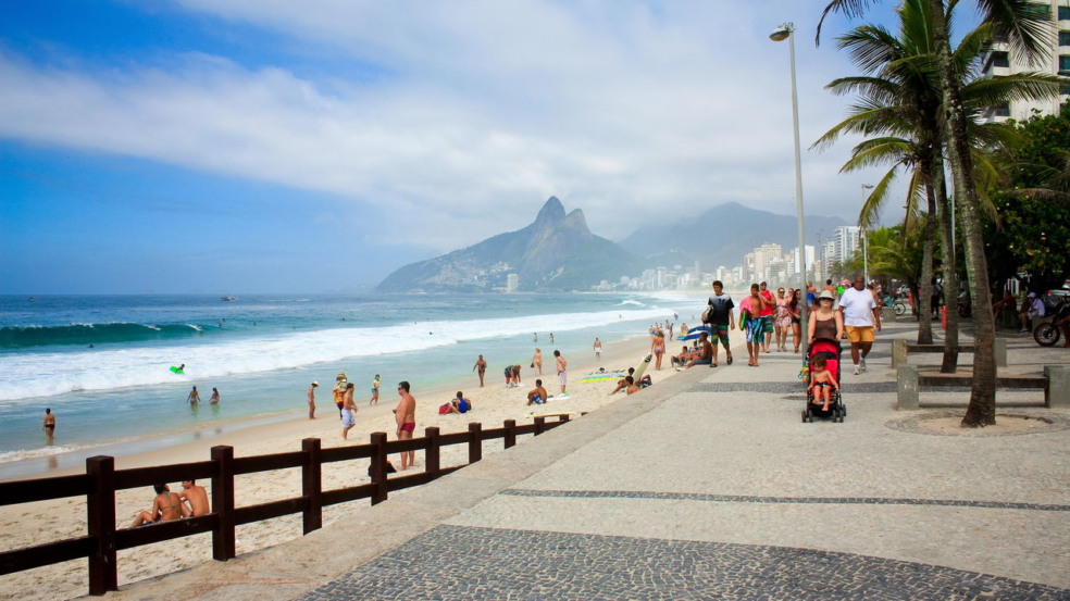 O calçadão de Ipanema O calçadão de Ipanema