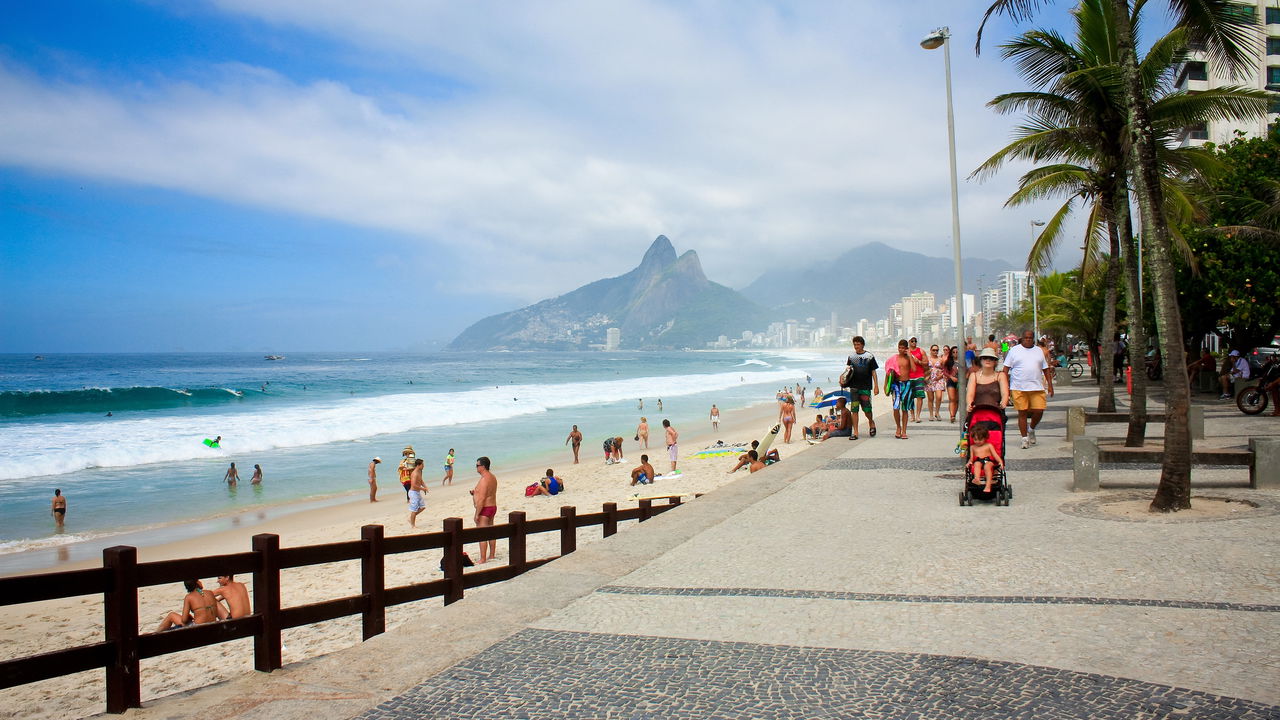 O calçadão de Ipanema