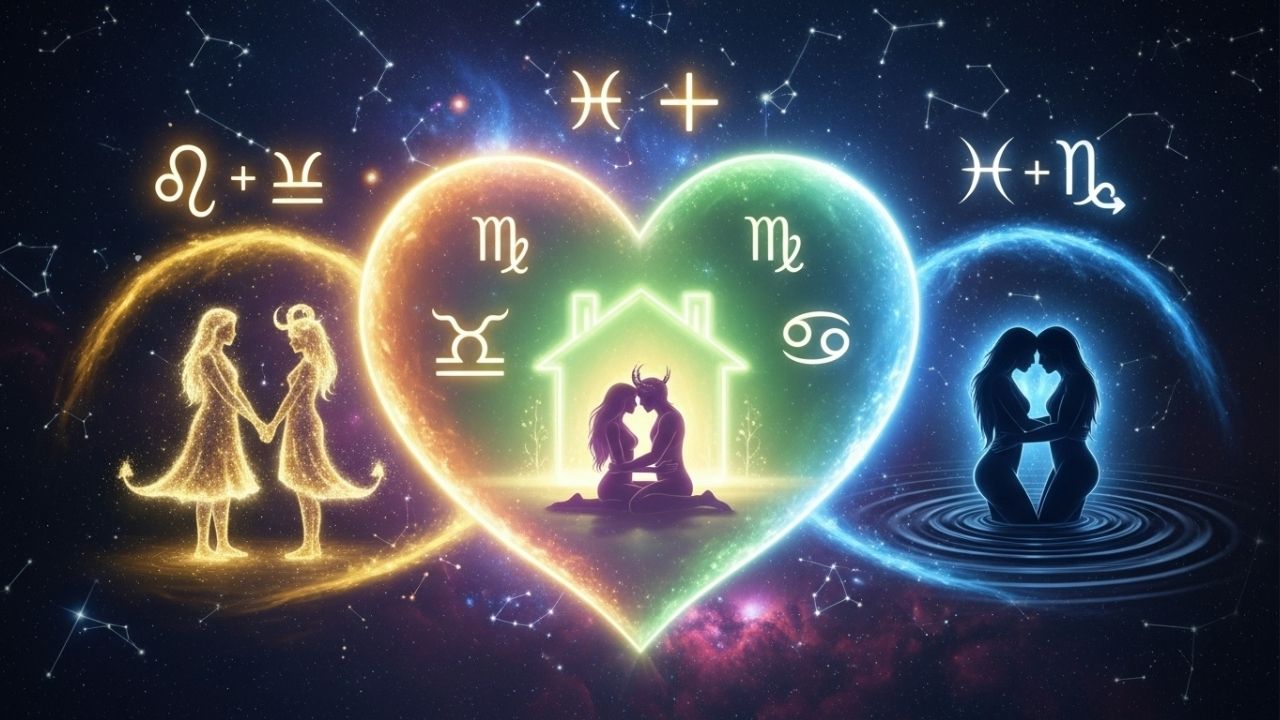Os 3 pares de signos com mais sorte no amor