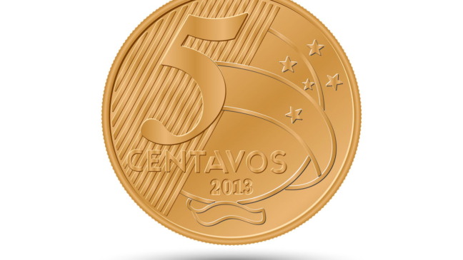Moeda de 5 centavos - Créditos: depositphotos.com / Dmitrii1990