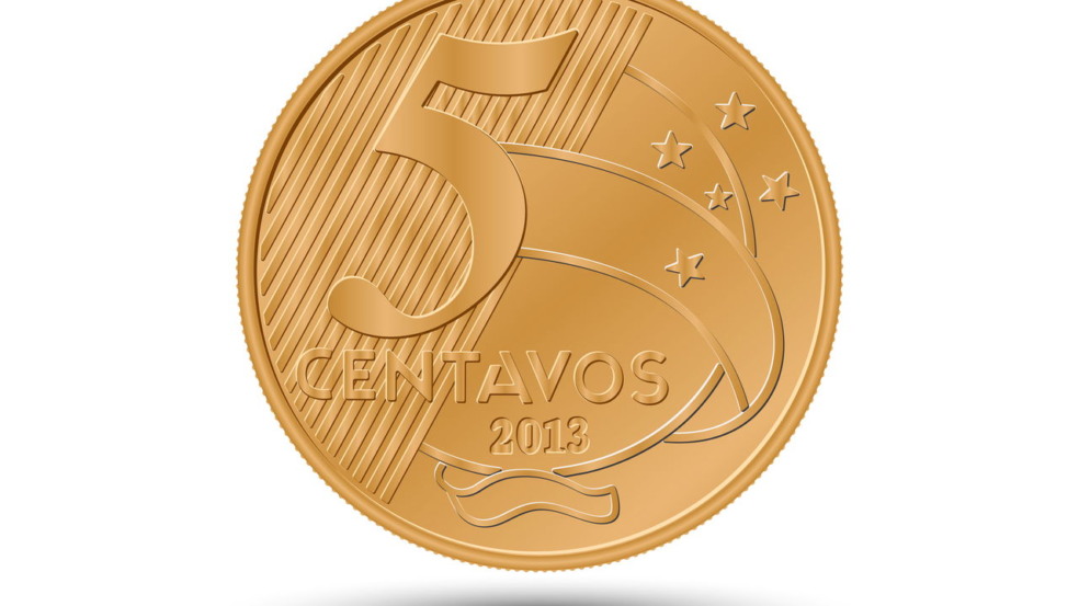 Moeda de 5 centavos - Créditos: depositphotos.com / Dmitrii1990 Moeda de 5 centavos - Créditos: depositphotos.com / Dmitrii1990
