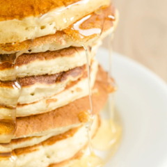A receita mais simples de panquecas com mel