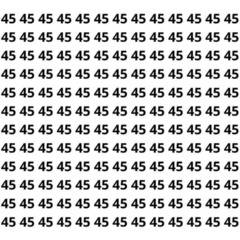 Você consegue achar o número diferente entre os 54 em menos de 8 segundos?