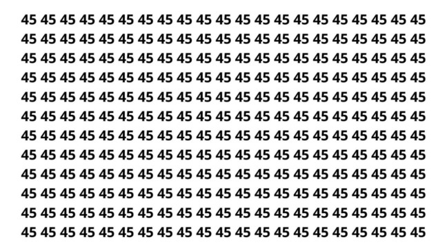 Você consegue achar o número diferente entre os 54 em menos de 8 segundos?