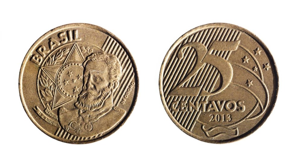Moeda de 25 centavos - Créditos: depositphotos.com / Martinotero