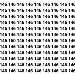 É quase impossível encontrar o número diferente em 10 segundos É quase impossível encontrar o número diferente em 10 segundos