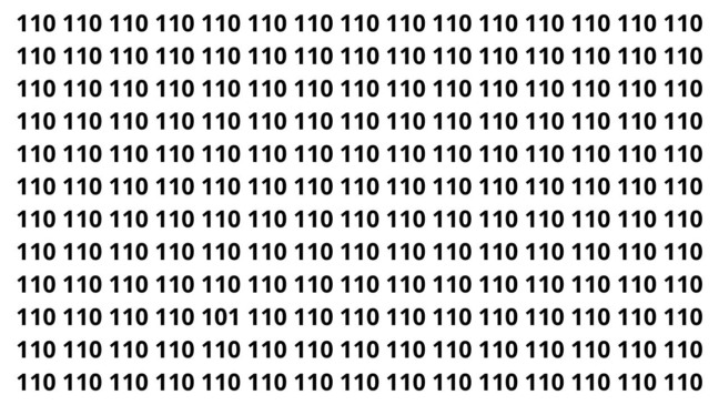 Você só tem 20 segundos para encontrar o número 101 Você só tem 20 segundos para encontrar o número 101