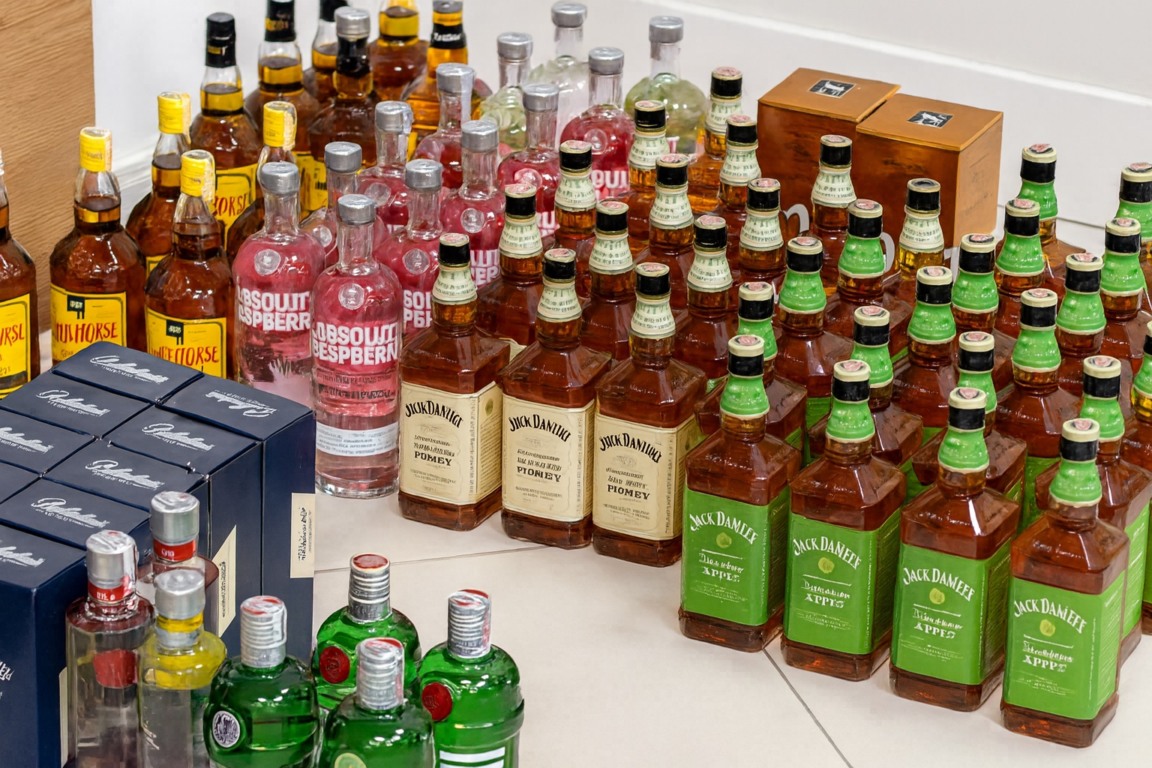 Bebidas falsificadas apreendidas | Divulgação
