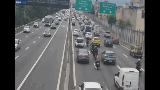 Trânsito no Rio de Janeiro tem lentidão, desvios e mudanças