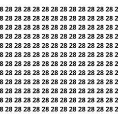 O número 82 está perdido entre tantos 28, você acha em menos de 8 segundos?