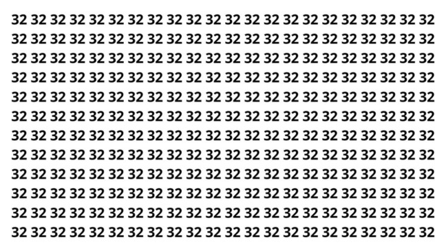 Encontre o 23 escondido entre dezenas de 32 e teste sua atenção agora