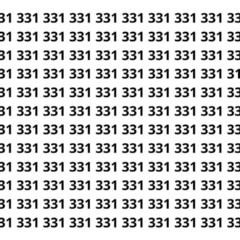 Parece fácil, consegue achar o 313 entre os 331?