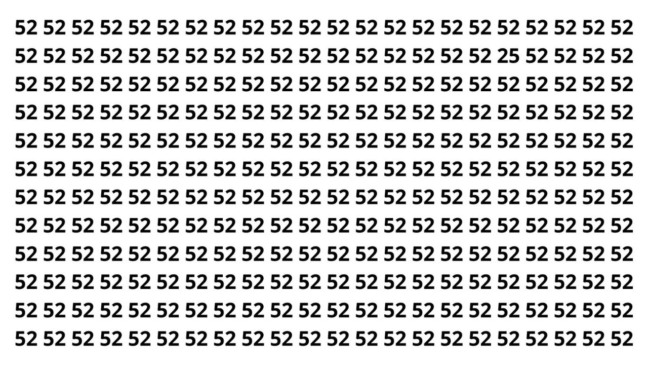 Encontrar o 25 no meio dos 52 parece fácil… mas será que é?