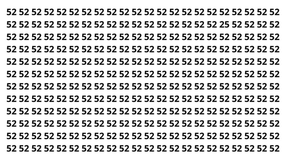 Encontrar o 25 no meio dos 52 parece fácil… mas será que é? Encontrar o 25 no meio dos 52 parece fácil… mas será que é?