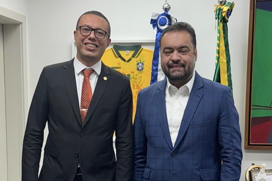 Douglas Gomes e o governador Cláudio Castro | Foto: Divulgação