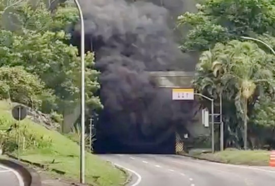 Túnel importante é fechado com urgência no Rio de Janeiro